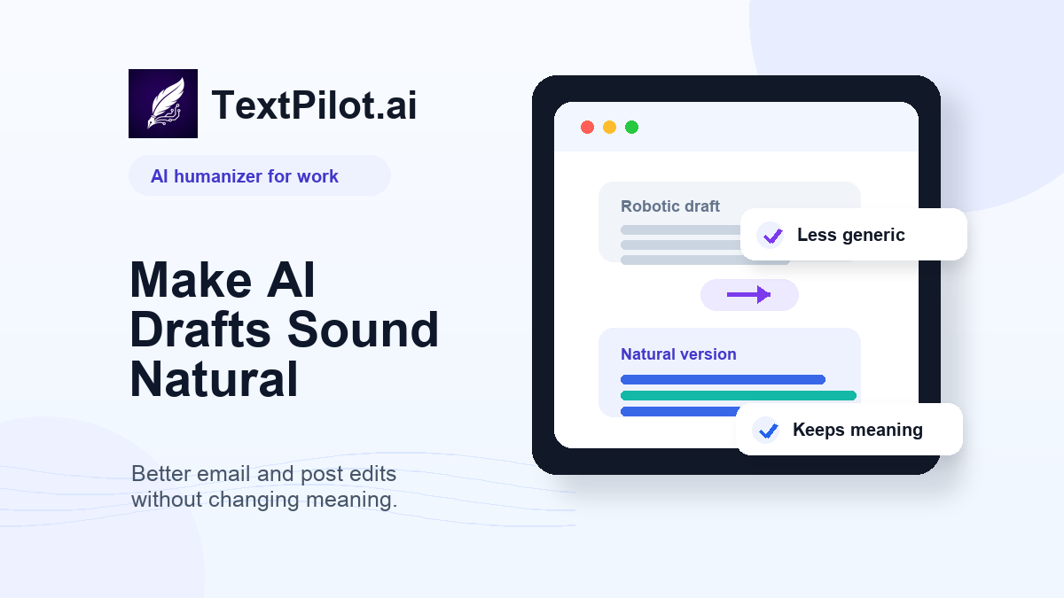 AI Humanizer for Work: Better Email and Post Edits
