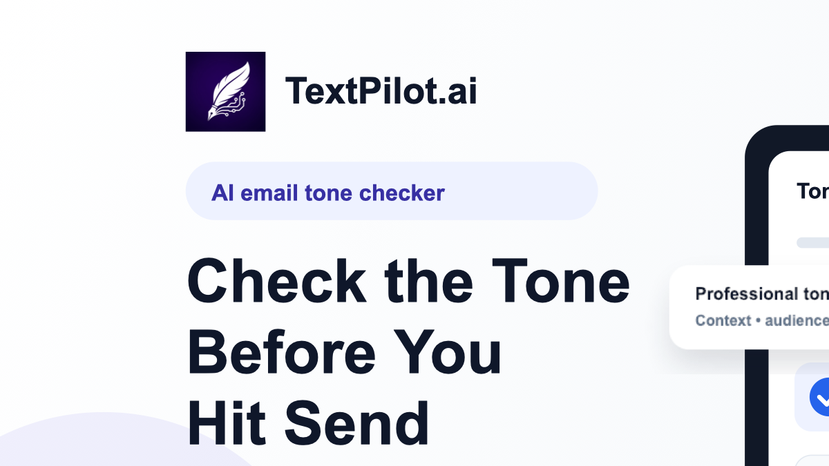 TextPilot.ai ai email tone checker thumbnail